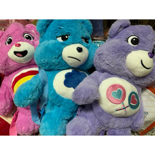 ✅現貨/快速出貨🔜 💞正版 CARE BEARS 彩虹熊後揹包(45公分) 雙肩包 娃娃抱枕 填充玩具 兒童節 生日禮物