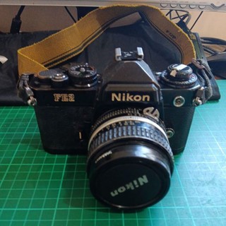 Nikon.FE2黑機身十AIs50mm1.4大光圈標準鏡頭.底片機