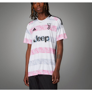 Threeg🐲ADIDAS JUVENTUS 尤文圖斯 客場球衣 吸濕排汗 粉 灰 白 條紋 男款 HR8255