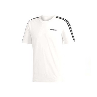 Adidas Essentials 3-Stripes 白黑 三線 短袖 DU0441(泛黃)