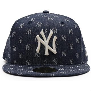 New Era Japan MLB NY Yankees Jacquard Navy Chrome 59Fifty 全封