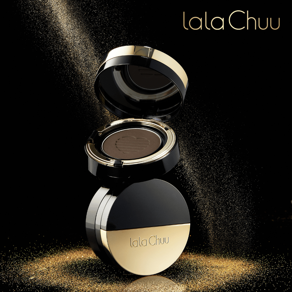 【lala Chuu】豐髮 粉餅 粉刷 粉撲 白髮遮蓋 髮際線 髮粉 深棕 自然黑