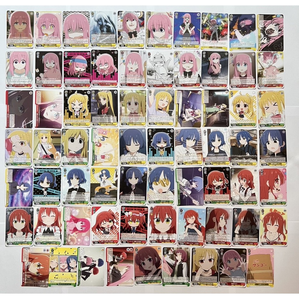 【孤獨搖滾】WS 黑白雙翼 後藤一里 小孤獨 波奇 伊地知虹夏 山田涼 喜多郁代 星歌 廣井 二里 卡片