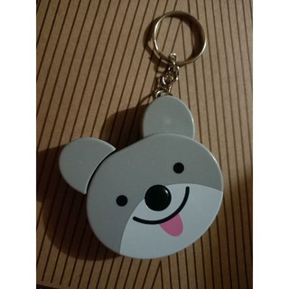 現貨出清 校園logo客製化 寵可愛動物造型捲尺鑰匙圈-150cm/6*6 cm