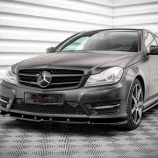 賓士 Benz C Class W204 AMG 前下 側群 後下 定風翼 Maxton Design 【YG】