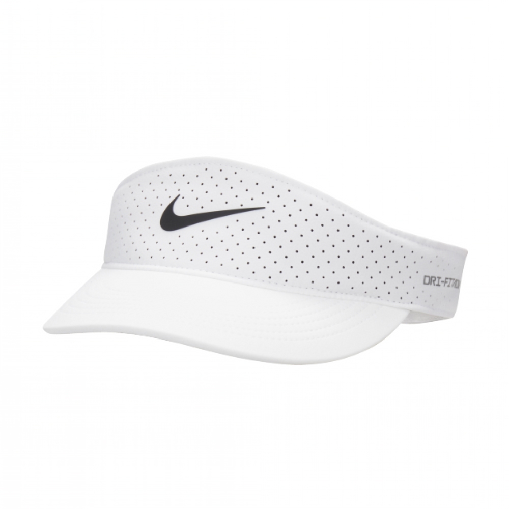 NIKE U NK DFADV ACE VISOR U SAB P 帽子 網球帽 運動帽 遮陽帽 白-FB6443100
