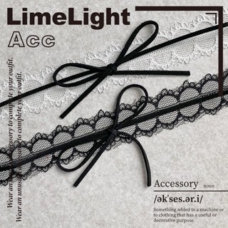 ☆LimeLight☆ 蕾絲 蝴蝶結 甜美 辣妹 飾品 項鏈 頸鏈 Choker 純慾風 Y2K INS 蕾絲項鍊