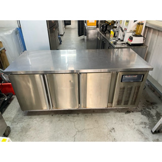 【上豪冷凍餐飲裝置】六尺全凍風冷工作臺冰箱220V(右機房）.營業用.二手.中古
