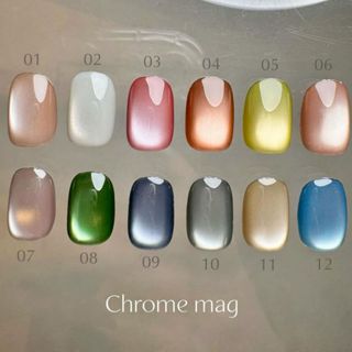 🇹🇼現貨🚀 CLETO貓眼 甲油色膠 Chrome貓眼 1-12 合格中標 貓眼凝膠 夏季玻璃珠貓眼