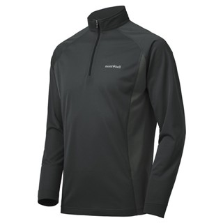 長毛象-日本【montbell】cool ls zip shirt 男款長袖半門襟