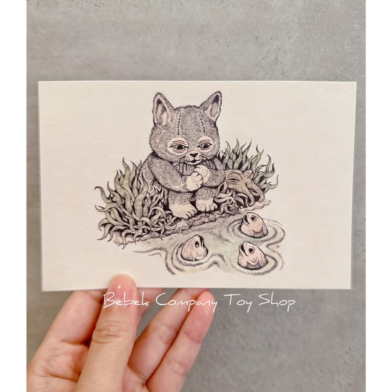 絕版現貨在台 樋口裕子 Higuchi Yuko 明信片 喵喵看魚 卡片 貓咪 布偶貓 蝦蝦 奇蝦 章魚貓 日本