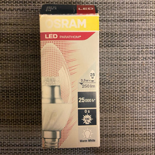 OSRAM 歐司朗 E14 燈泡色 LED蠟燭燈泡 3.5w/25w 250lm 2700k 適用電壓100-240v