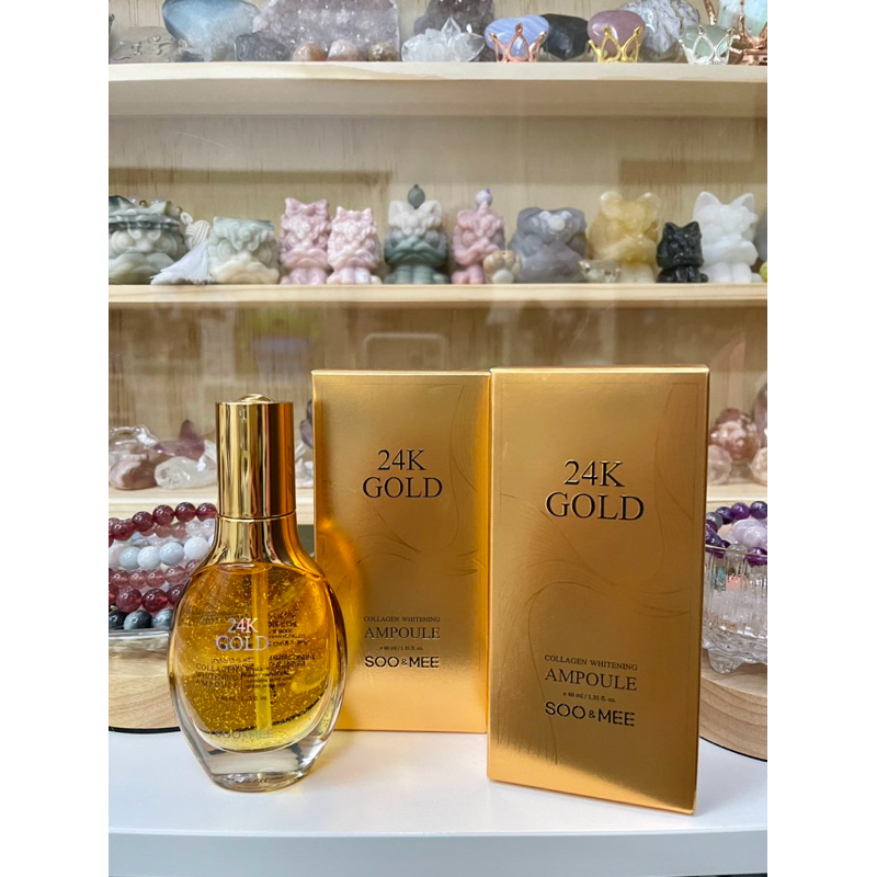 SOO&MEE 秀妍美 24K 金箔高導膠原緊緻煥采安瓶 40ml