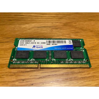 A-Data 2GB DDR3 1066 SO-DIMM 記憶體