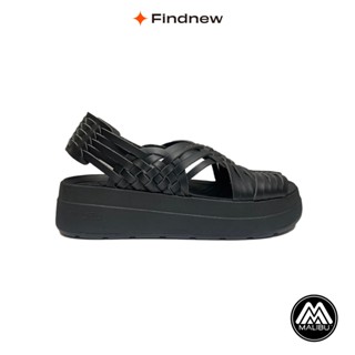 Malibu CANYON PLATFORM 皮革編織厚底涼拖鞋 MSP01-0001【Findnew】