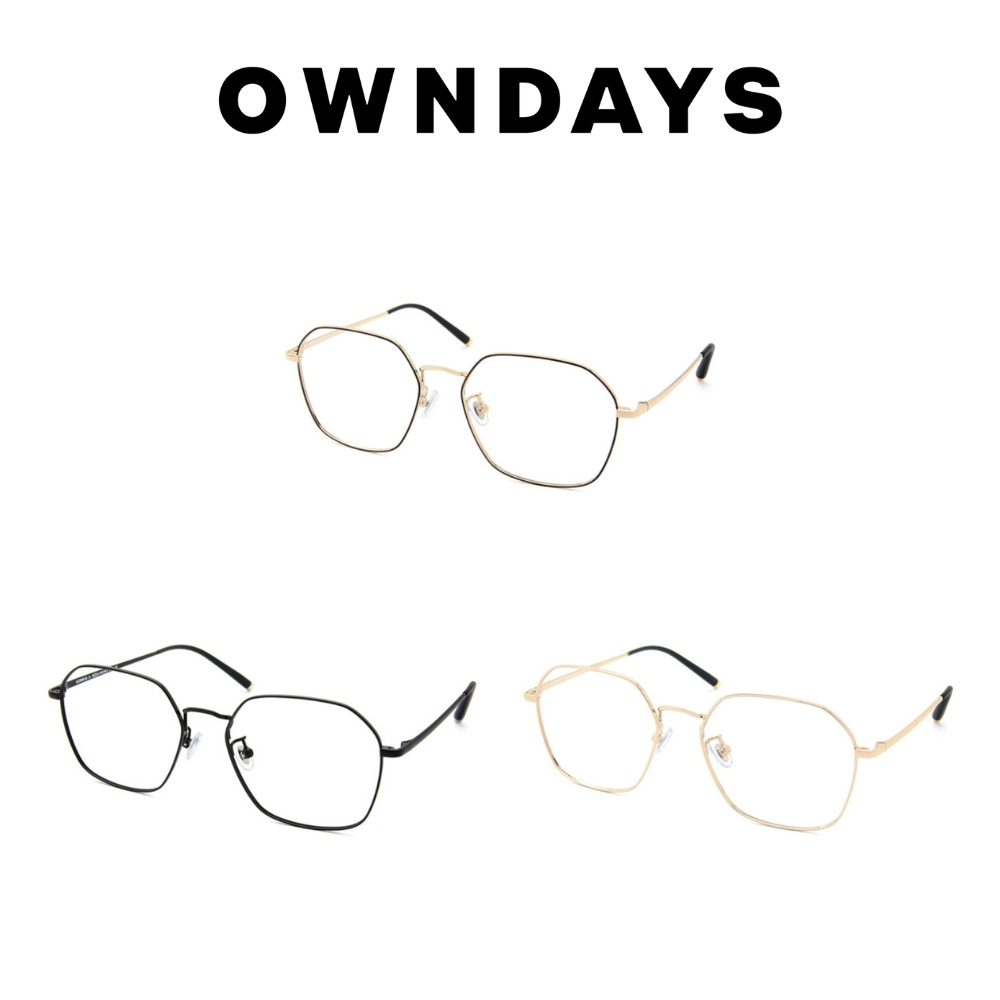 OWNDAYS +NICHE系列 文青多邊金屬款光學眼鏡 NC3009K-0S