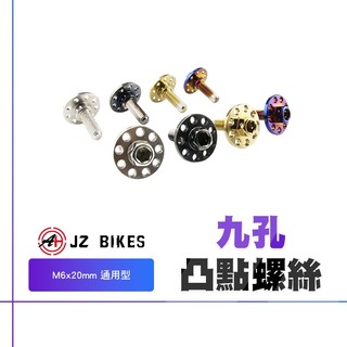 傑能 JZ 螺絲 大牌螺絲 車牌螺絲 凸點螺絲 M6x20 牌照螺絲 白鐵螺絲 凸點大頭螺絲 白鐵 機車螺絲 九孔螺絲