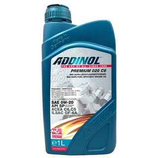 【車百購】 ADDINOL Premium 0W20 C6 全合成機油 節能省油 API SP ACEA C6