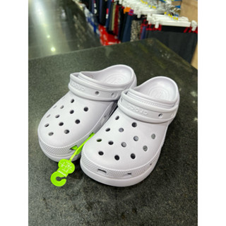 CROCS 卡駱馳 厚底克駱格 CLASSIC 經典系列 女鞋 206750-5PS 淡紫霧色 雲朵