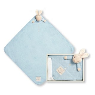 奇哥比得兔天絲泡泡紗安撫蓋毯禮盒 70x70cm(PLB55300Z藍綠) 1260元+附紙袋