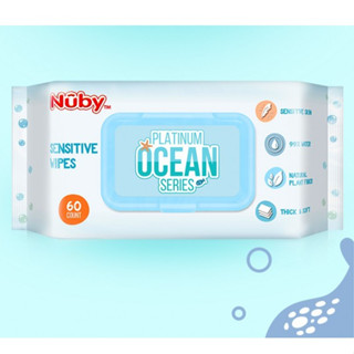in當天出貨 | Nuby海洋系列極厚柔濕巾60抽【in185】