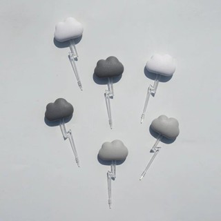 【QUALY】朵朵雲兒果叉 6入組-共2款《WUZ屋子-臺北》水果叉 點心叉 叉子 餐具 水果