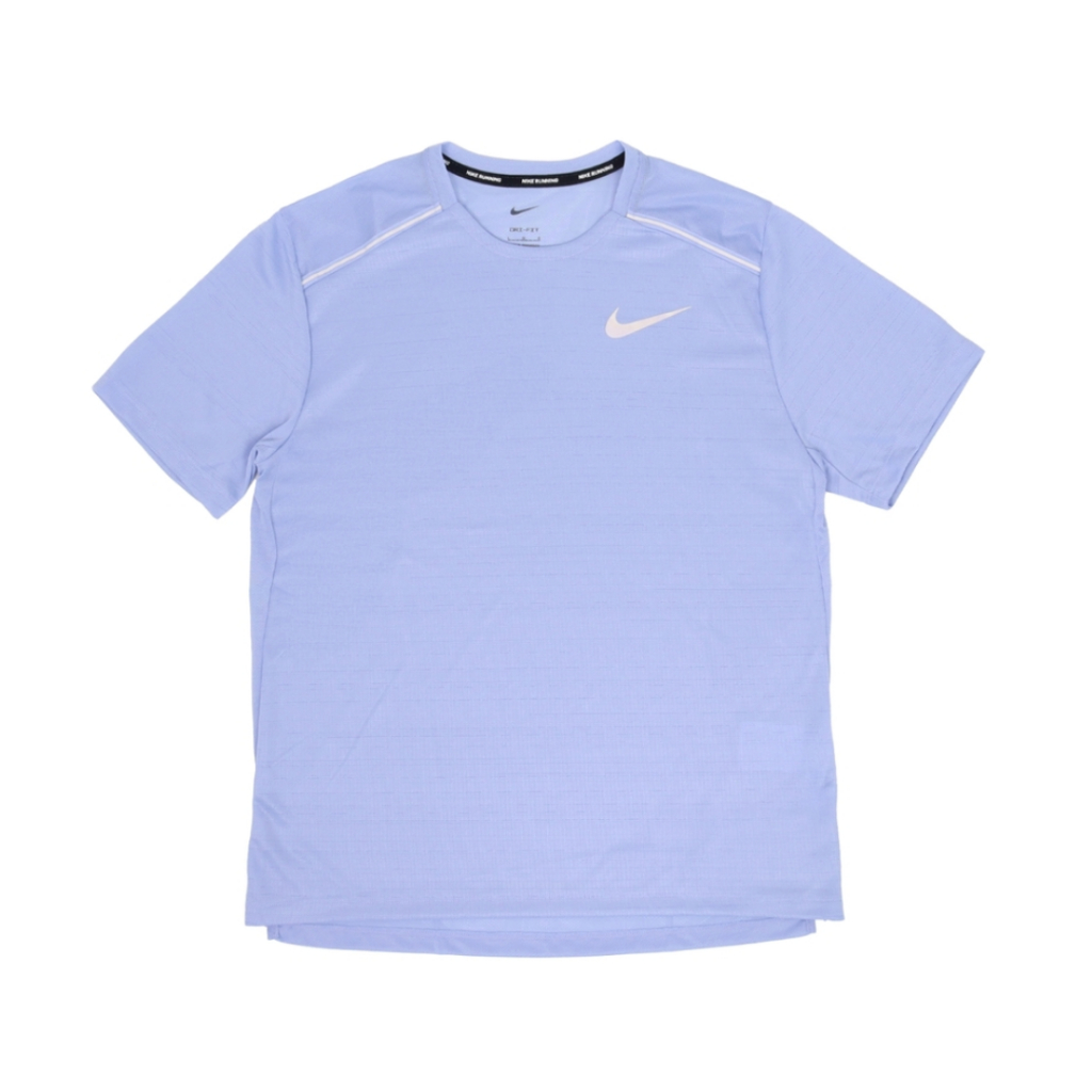 NIKE 男子短袖跑步上衣 藍/M(AJ7566-438)