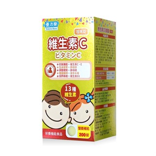 【合康連鎖藥局】優沛樂 維生素C咀嚼錠 200錠