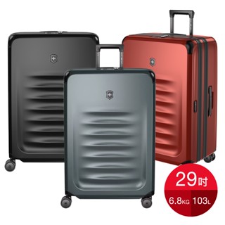 VICTORINOX 瑞士維氏Spectra 3.0 29吋可擴展式大型旅行箱-黑/紅色 (611761)