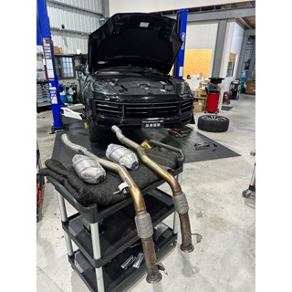 保時捷PORSCHE Cayenne E3車系 ＣＰ直超高的排氣升級方案 原廠排氣管修改升級！