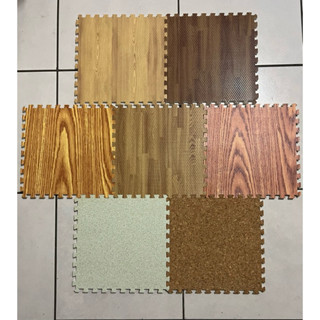 出清價/10元 臺灣製造 外銷正品 30*30*0.5-1.0cm 木紋貼膜 無邊條 EVA巧拼地墊 寶寶爬行墊 組合墊