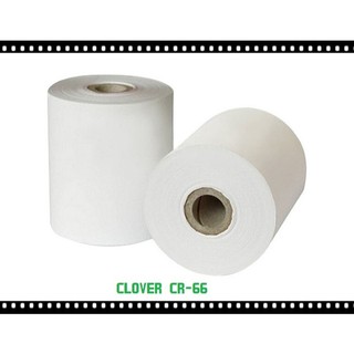 (事務小舖) 感熱紙捲 收銀機紙捲 感熱式紙捲 紙捲 收據機紙捲 CLOVER CR-66 CLOVER CR66