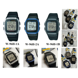 【金藏】CASIO 運動時尚方形數位電子橡膠腕錶 W-96H-1A W-96H-1B W-96H-2A