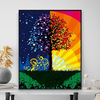 8月新款現貨【B694發財樹】30*40CM-DIY數字油畫-手工填色輕奢復古油彩畫-裝飾畫 美術 兒童填色畫 美勞用品