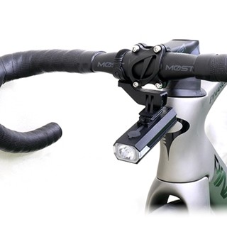 2024 新品 貓眼 Cateye 中置型自行車前燈 車燈 頭燈固定座(安裝龍頭下方)H-34N