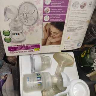 降價......*二手盒裝 AVENT PHILIPS 按壓式吸乳器 手動擠乳器