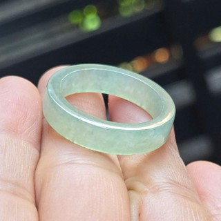 嗨，寶貝銀飾珠寶* 緬甸玉A貨 ☆保證A貨 光滑油潤 冰種 果綠翡翠戒指 戒圈 版指10-8