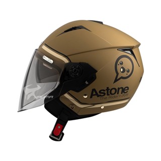 【ASTONE】安全帽 RST AQ11 消光咖啡拿鐵/卡其 內建墨片 內鏡 內襯可拆 半罩帽 3/4罩 205｜耀瑪