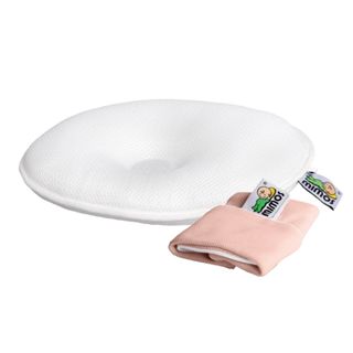 【MIMOS】 3D自然頭型嬰兒枕 XL -無外盒【枕頭+粉M枕套】( 0-10個月適用 ) 【福利品288-294】