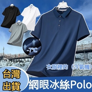冰絲polo 短袖polo衫 排汗衫 短袖上衣 素面polo衫 商務休閒短袖 排汗衣 運動上衣 網眼透氣 polo衫男