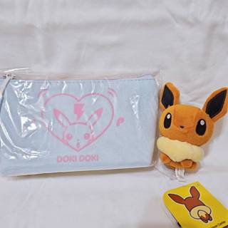 日本 神奇寶貝 寶可夢 pokémon dolls 皮卡丘 伊布 吊飾 娃娃 收納袋 筆袋 公仔