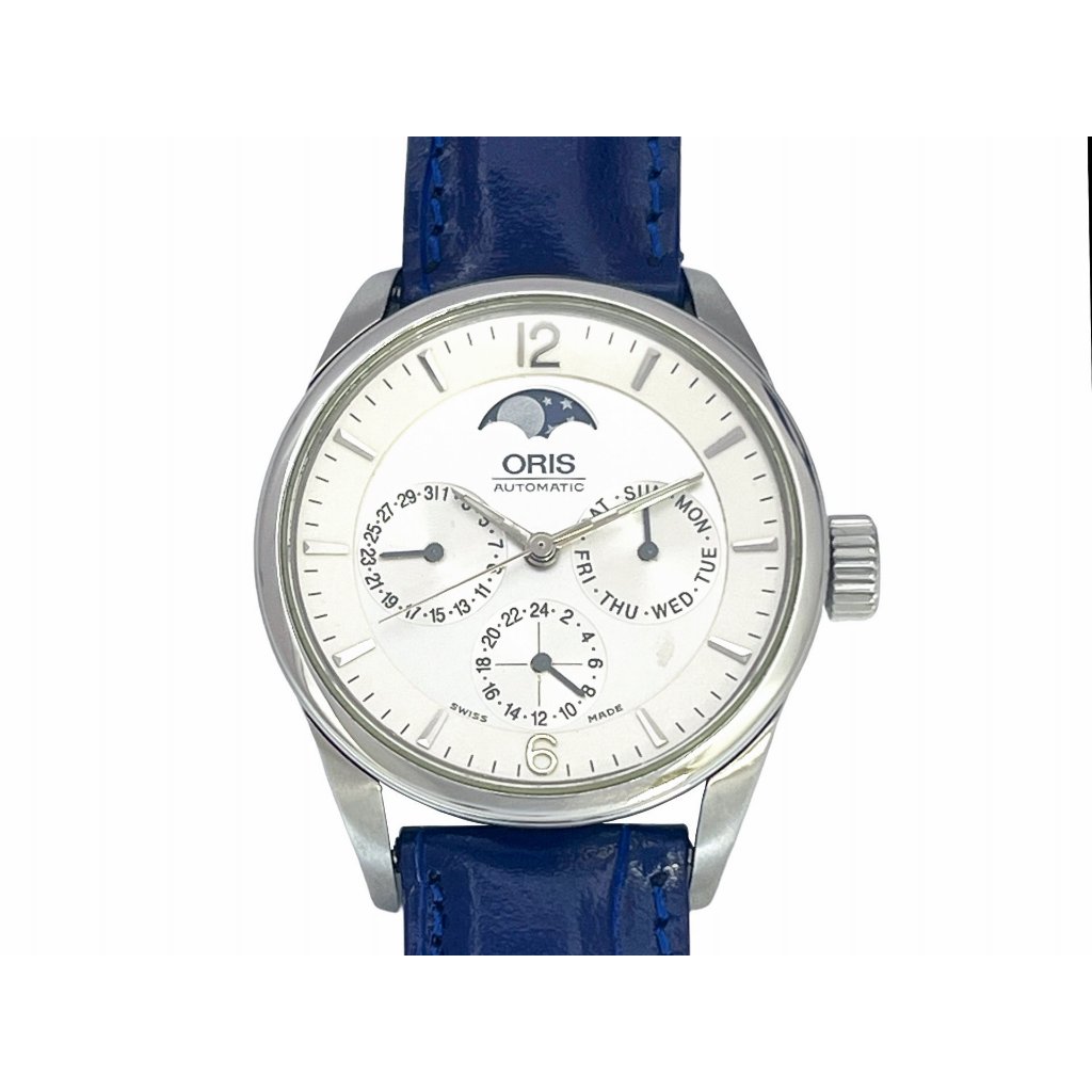 【久大御典品】ORIS 豪利時錶 型號:7506 女錶 月相 機械錶 36mm 保證原廠真錶 編號:R12105-5