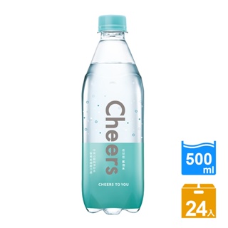 【泰山】Cheers氣泡水500mlx24入/箱(滿$490免運)