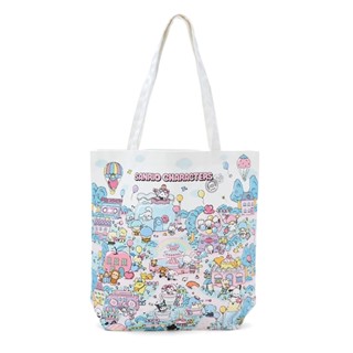 Sanrio 三麗鷗 夢幻之旅系列 棉質手提袋 托特包 三麗鷗家族 遊樂園 877212N