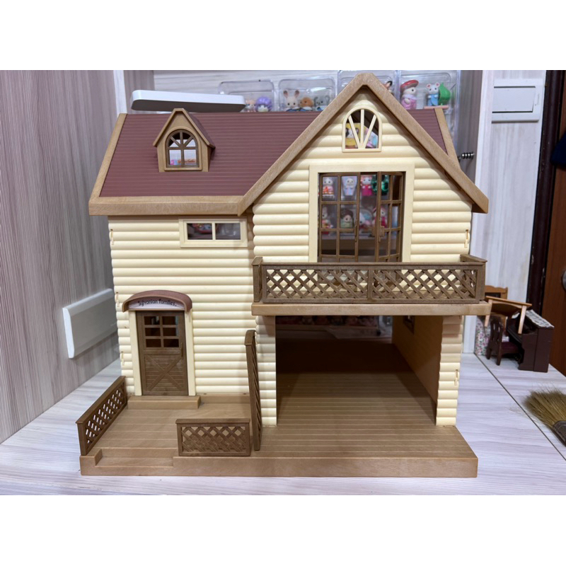 森林家族 絕版葡萄屋 城堡泳池梯 絕版 木屋 城堡 泳池