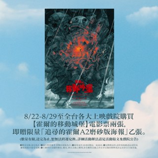 ♡現貨♡ 宮﨑駿 霍爾的移動城堡 磨砂海報 蒼鷺與少年 首日限定封套票卡