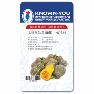 《農友種苗》精選蔬果種子 HV-349土豆南瓜(金葫蘆)