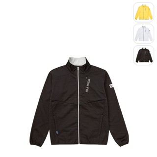 【FILA】男性 GOLF 高爾夫 運動針織外套-黑色 1JKX-6804-BK