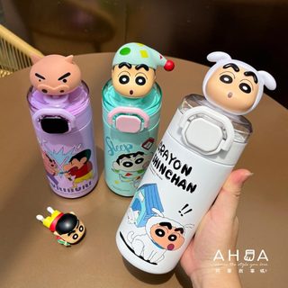 AHUA 蠟筆小新立體大頭裝扮情境圖案保溫杯 保溫瓶 F0046 生活百貨 保溫杯 阿華有事嗎