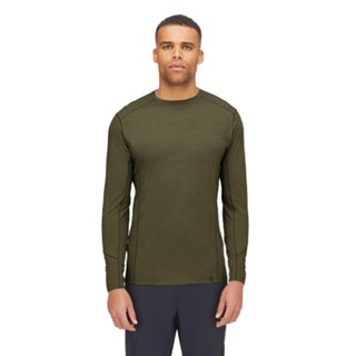 【RAB】QBL32 男款 Syncrino Base LS Tee 羊毛混紡長袖排汗衣 橄欖綠